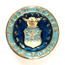 United States Air Force Vintage Round Brass Color Belt Buckle United States Air Force Vintage Round Brass Color Belt Buckle
