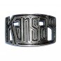 Kansas State 3D Cutout High Mesa Solid Bronze Belt Buckle