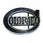 Colorado 3D Cutout High Mesa Solid Bronze Belt Buckle