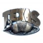 Texas State Armadillo 3D Cutout High Mesa Solid Bronze Belt Buckle