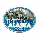 Alaska Iditarod Dog Sled Race 2013 Color Siskiyou Solid Pewter Belt Buckle Alaska Iditarod Dog Sled Race 2013 Color Siskiyou Solid Pewter Belt Buckle