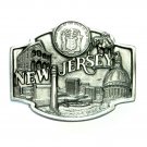 New Jersey Garden State Seal Siskiyou Pewter Belt Buckle