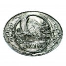 Wyoming Eagle Siskiyou US Pewter Belt Buckle