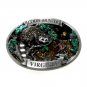 Coon Hunter Virginia C&J 3D Color 1986 Solid Pewter Belt Buckle