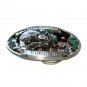 Coon Hunter Virginia C&J 3D Color 1986 Solid Pewter Belt Buckle