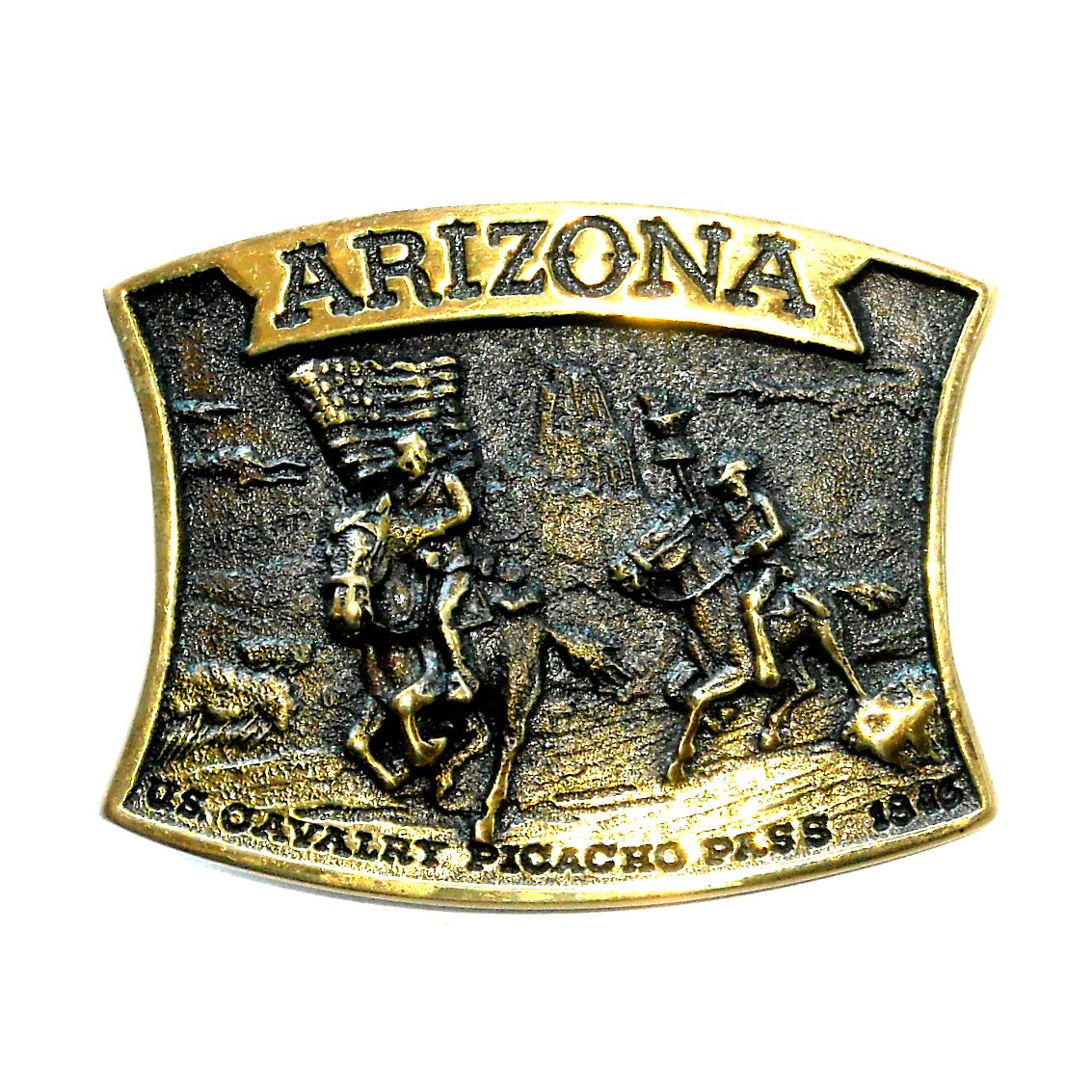 Arizona Heritage Mint Solid Brass Vintage Belt Buckle