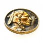 Indian Head Heritage Mint Solid Brass Vintage Belt Buckle