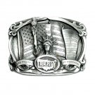 Liberty Flame Of Freedom Vintage Bergamot Pewter Belt Buckle Liberty Flame Of Freedom Vintage Bergamot Pewter Belt Buckle