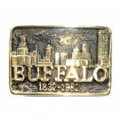 Buffalo Heritage Mint Solid Brass Vintage 1981 Belt Buckle