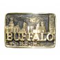 Buffalo Heritage Mint Solid Brass Vintage 1981 Belt Buckle