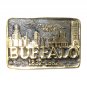 Buffalo Heritage Mint Solid Brass Vintage 1981 Belt Buckle