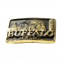 Buffalo Heritage Mint Solid Brass Vintage 1981 Belt Buckle