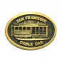 San Francisco Cable Car BTS Brass Vintage Belt Buckle
