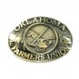 Oklahoma Farmers Union ADM Solid Brass Belt Buckle
