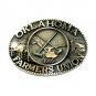 Oklahoma Farmers Union ADM Solid Brass Belt Buckle
