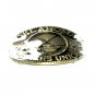 Oklahoma Farmers Union ADM Solid Brass Belt Buckle
