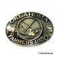 Oklahoma Farmers Union ADM Solid Brass Belt Buckle