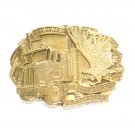 Truckers Lifeline Of America ADM Solid Brass Belt Buckle Truckers Lifeline Of America ADM Solid Brass Belt Buckle
