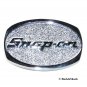 Snap On Tools BTS Silver Chrome Color Solid Brass US Belt Buckle