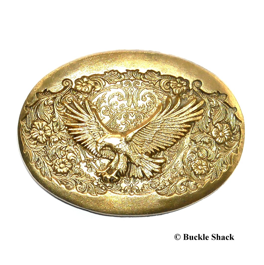 Eagle Flying Free Montana Silversmiths Solid Brass Standard Belt Buckle