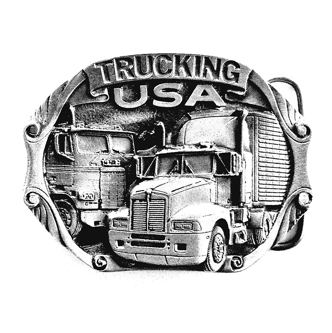 Trucking USA C&J Bergamot 1988 Solid Pewter Belt Buckle