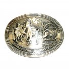 Palestine Pioneer City 2000 Rodeo ADM Solid Brass Belt Buckle