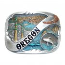 Oregon Color Vintage Bergamot Pewter US Belt Buckle