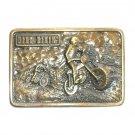 Dirt Biking Vintage Bergamot Brass Works US Belt Buckle