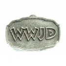 WWJD What Would Jesus Do C&J Bergamot Pewter US Belt Buckle WWJD What Would Jesus Do C&J Bergamot Pewter US Belt Buckle