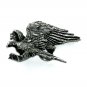 Flying American Bald Eagle 3D Bergamot Pewter US Belt Buckle