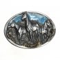 Mustang Horses Bergamot Pewter C&J US Belt Buckle