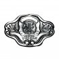Volunteer Fireman Vintage C&J Pewter US Belt Buckle