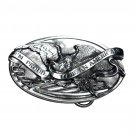 I'm Proud To Be An American 3D Vintage Bergamot Pewter US Belt Buckle
