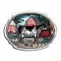 Holsteins Dairy Cow Vintage C&J Color Bergamot Pewter US Belt Buckle