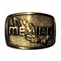 Mexico Large BTS Solid Brass Vintage Belt Buckle