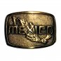Mexico Large BTS Solid Brass Vintage Belt Buckle