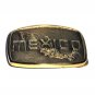 Mexico Large BTS Solid Brass Vintage Belt Buckle