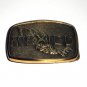 Mexico Large BTS Solid Brass Vintage Belt Buckle
