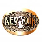 New York First Edition Award Design Brass Belt Buckle