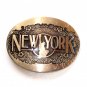 New York First Edition Award Design Brass Belt Buckle