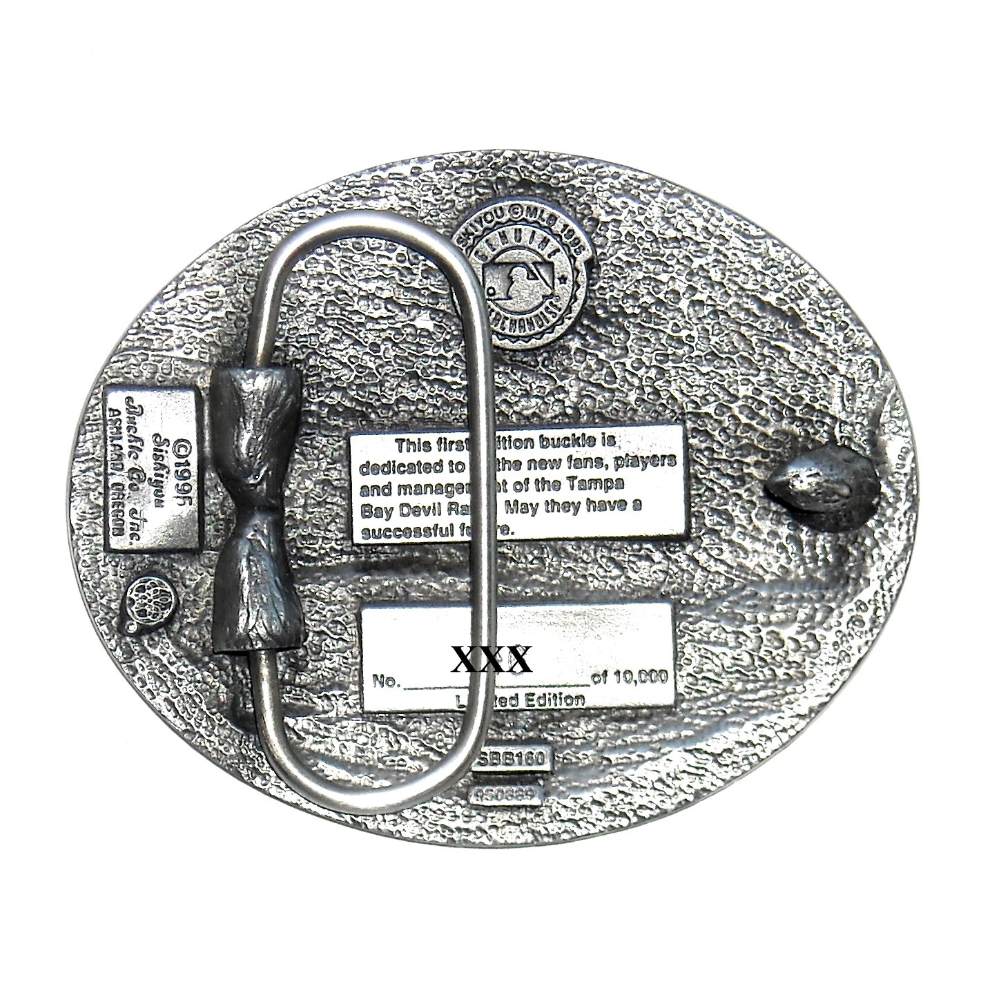 Tampa Bay Devil Rays Siskiyou MLB Limited Edition Bergamot US Belt Buckle