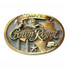 Spirit Of Texas Crown Royal Great American Brass Color Belt Buckle
