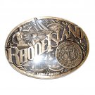 Rhode Island State Seal Vintage ADM Award Design Brass US Belt Buckle Rhode Island State Seal Vintage ADM Award Design Brass US Belt Buckle