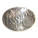 Pennsylvania State Seal ADM Award Design Medals Solid Brass Belt Buckle