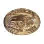 America's Driving Force Award Design ADM Solid Brass Vintage Belt Buckle