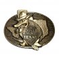 Don't Mess With Texas ADM Solid Brass Vintage Belt Buckle