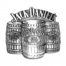 Jack Daniels Barrels No 7 Whiskey GAP Pewter Belt Buckle