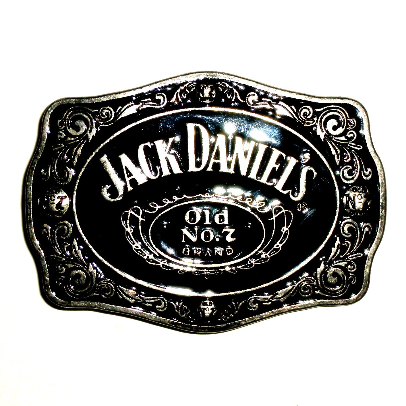 Jack Daniels Whiskey Old No 7 Brand 2005 Pewter Belt Buckle