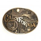 California Great Seal ADM Award Design Vintage Brass Belt Buckle