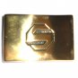 Initial Letter S Vintage BTS Solid Brass Belt Buckle